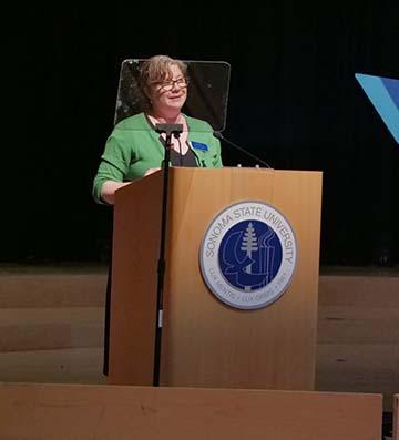 Photo of Laura Watt at Convocation